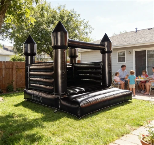 Outdoor Black Inflatable Bounce House